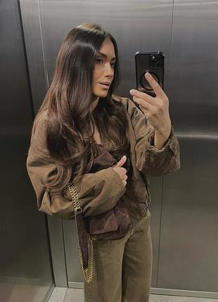 Утеплений бомбер /куртка zara
