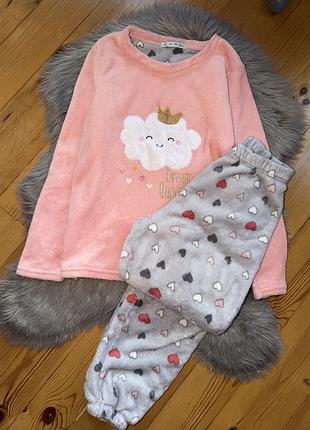 Неймовірна супер тепла якісна піжама з принтом р.s/m matalan