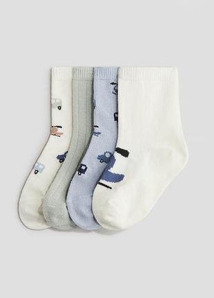 Носки из мягкой, тонкой хлопковой ткани с эластичным верхом. h&m