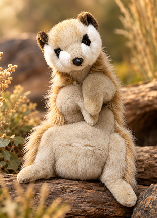 Реалістична м'яка іграшка на руку сурикат hansa, ляльковий театр