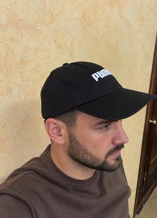 Кепка чоловіча puma чорна бейсболка пума