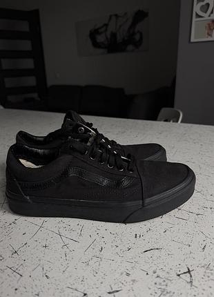 Кеди чоловічі vans низькі чорні 40,5-41 розмір