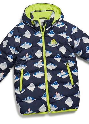 Зимова подовжена куртка-пуховик adidas primegreen для хлопчика 3/4 років