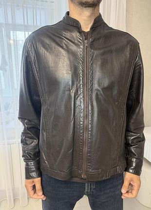 Вінтажна чоловіча шкіряна куртка real leather | made in england 🇬🇧