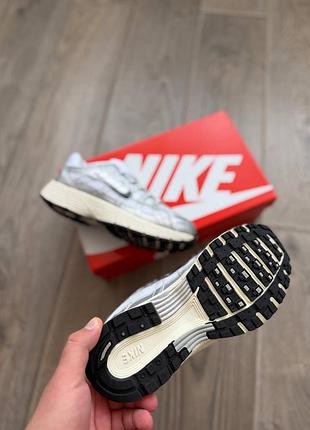 Nike p-6000 white silver black 7