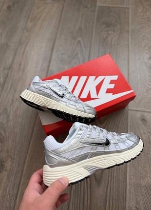 Nike p-6000 white silver black 6