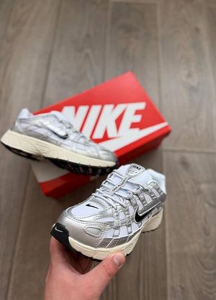 Nike p-6000 white silver black 2