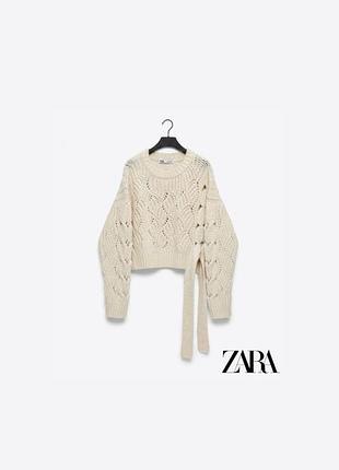 Трендовий светр zara в молочному відтінку 🤍 ідеальний вибір для затишних і стильних образів!