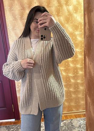 Кардиган крупної вʼязки h&m