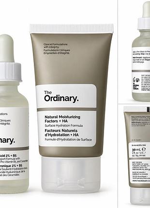 The ordinary: сироватка hyaluronic acid 2% + b5 і крем natural moisturizing factors + ha