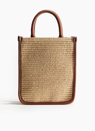 Плетена сумка кроссбоді h&m 2