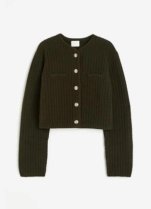 Кардиган h&m кольору хакі