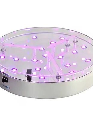 6-дюймовая led подставка под вазу с многоцветной подсветкой rgb, с пультом ДУ, работает от 3 батареек aa ta092