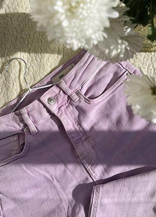 🩷💜жіночі джинси h&s мом світло-лавандові✨