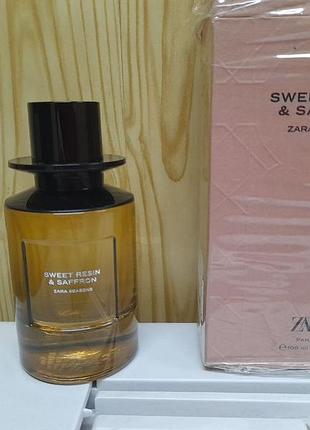Zara sweet resin & saffron новинка