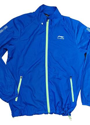 Оригинальная технологичная спортивная ветровка li-ning, оригинал, размер l (52)