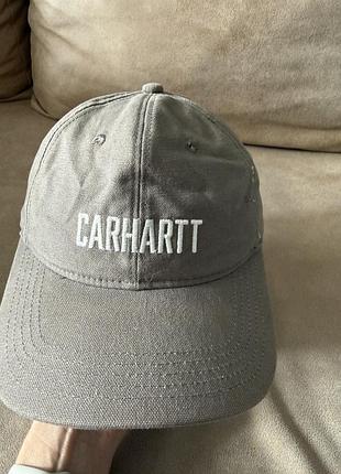 Бейсболка carhartt сіра з написом