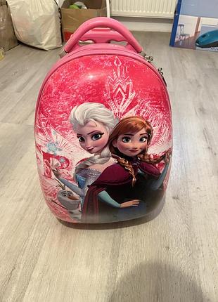 Валіза для дівчаток disney frozen на колесах рожева