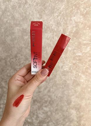 Блиск для губ soft tint lipgloss neverti №006