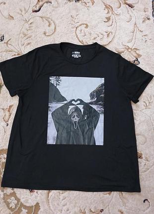 Футболка с принтом xl -2xl новая