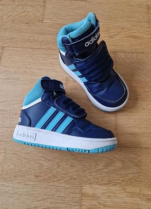 Ботинки кеды высокие adidas / размер 24(15,5см) оригинал
