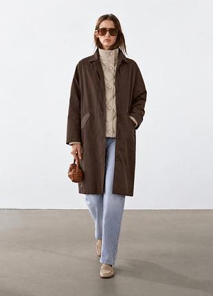 Жіночий тренч massimo dutti коричневий s
