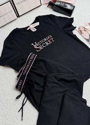 Піжама бавовняна зі штанами victoria’s secret оригінал