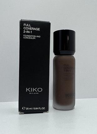 Акція 🔥 kiko milano full coverage 2in1 foundation & concealer  тональна основа та консилер 2 в 1
