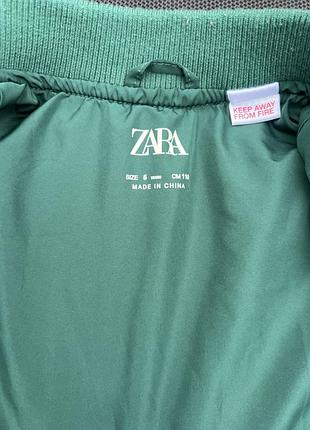 Куртка для хлопчика zara зелена, розмір 110 (5 років)