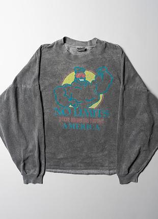 No limits america bodybuilding vintage 90s training gear gym sweatshirt [kmh017508]