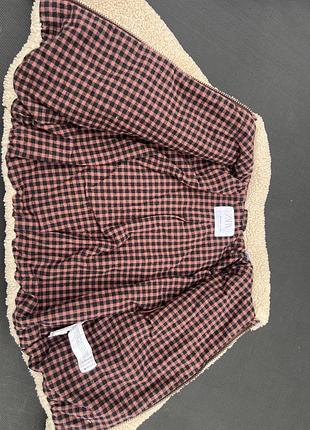 Куртка zara для дівчинки бежева флісова 6