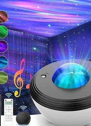 Проектор звезд aurora smart projector night light ske-jbp-j01 ночник-проектор галактики с музыкой, присутствует в наличии ta131