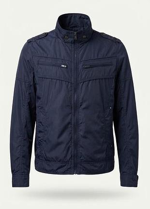 Мужская куртка / ветровка jack &amp; jones denim короткая на подкладке, s(м), оригинал из испании