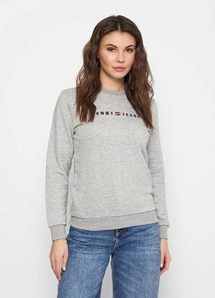 Темно-сірий світшот від tommy hilfiger  розмір s