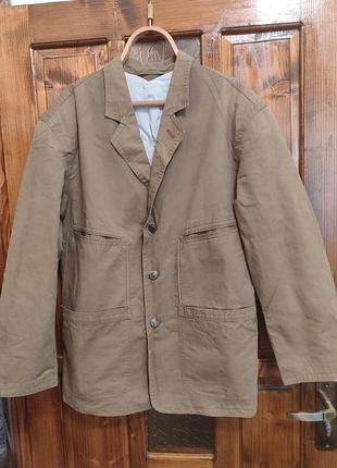 Винтажная куртка-пиджак boss hugo boss (chore / work jacket), размер 50 (l)