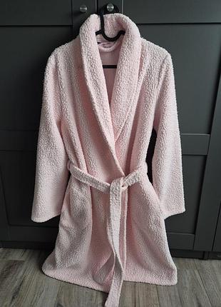 Халат жіночий hunkemöller рожевий флісовий