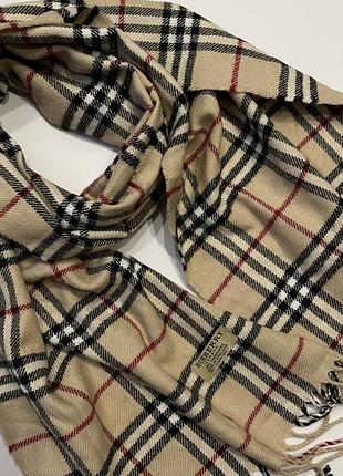 Оригінальний шарф burberry london кашеміровий у клітинку vintage check