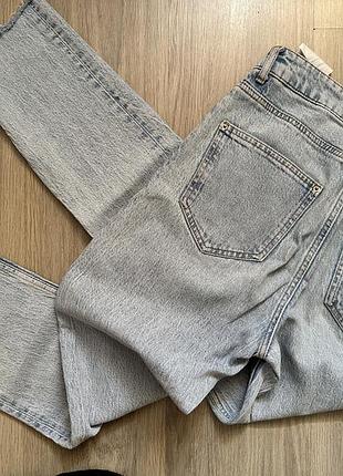 Zara стильные женские голубые джинсы р.36