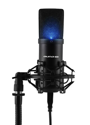 Студийный микрофон auna pro mic-900b-led usb-конденсаторный микрофон