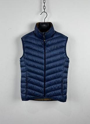 Пухова жилетка odlo pertex quantum duck down vest mens small blue padded bodywarmer gorpcore
