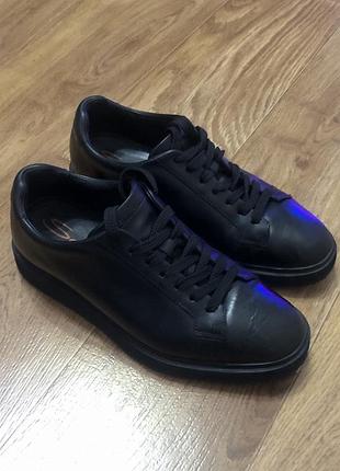 Кеди чоловічі santoni чорні 40-41 оригінал
