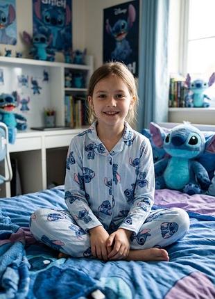 Піжама домашній костюм в новорічному стилі disney stitch primark