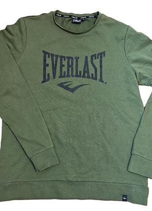 Мужской свитшот everlast, оливковый, размер l, оригинал