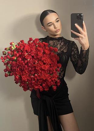 Жіноча мереживна кофта чорна з довгим рукавом