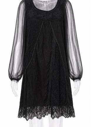 Готична котротка сукня з мереживом gothic fairy grunge