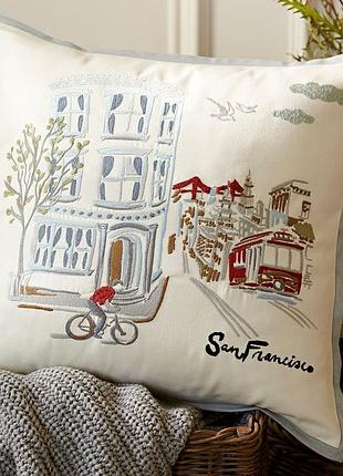 Наволочка декоративна pottery barn san francisco 45х45 см
