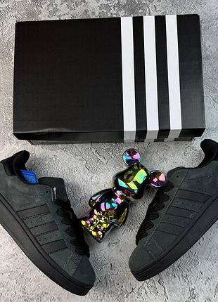 Кросівки adidas campus сірі з хутром