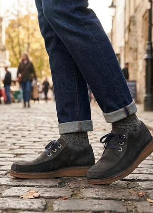 Женские замшевые туфли / ботинки clarks artisan, оригинал (размер 38 / 5ark)