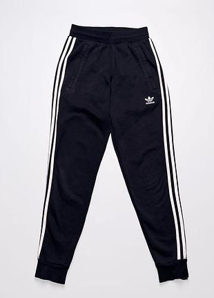 Adidas classic 3-stripes pants оригінал чоловічі спортивні штани теплі щільні чорні з лампасами розмір xs