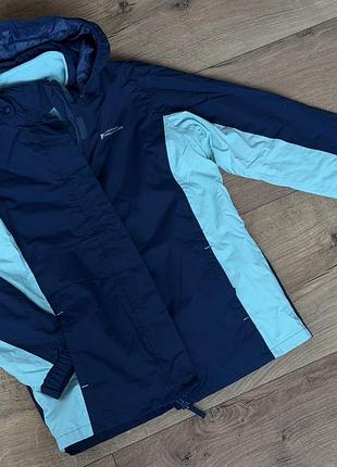 Куртка mountain warehouse 2в1 темно-синя з м'ятним